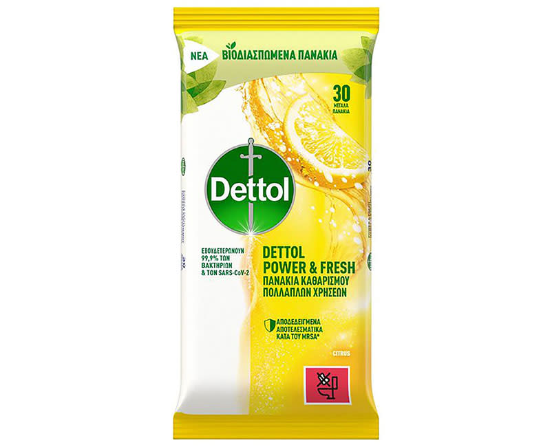 ΑΠΟΛΥΜΑΝΤΙΚΑ ΠΑΝΑΚΙΑ 30 ΤΕΜ. DETTOL