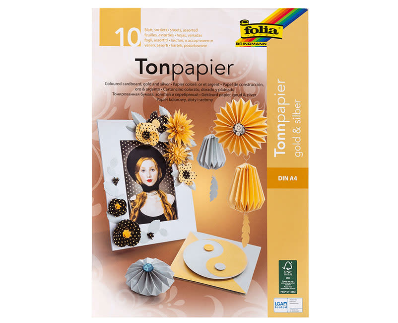 ΧΑΡΤΟΝΙΑ Α4 ΧΡΥΣΟ & ΑΣΗΜΕΝΙΟ 10ΤΜΧ FOLIA