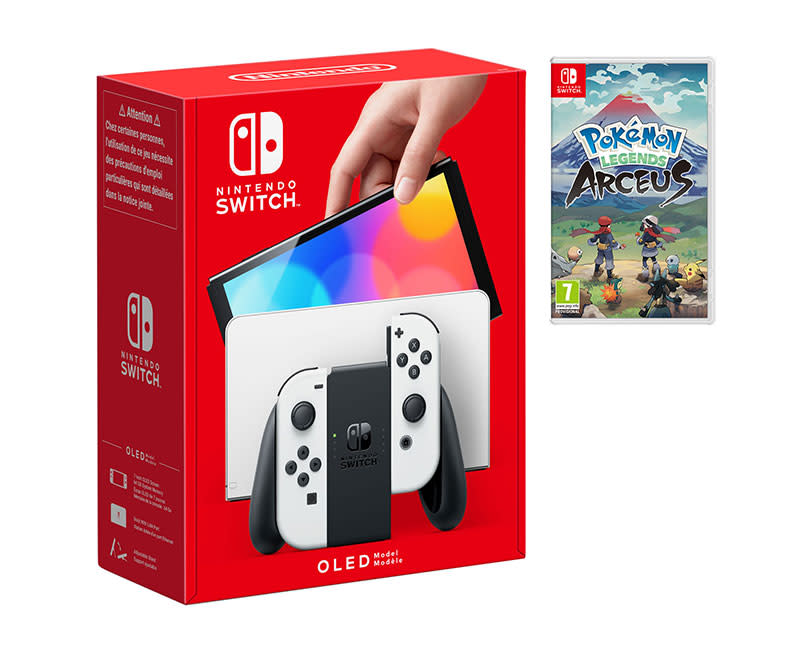 Nintendo Switch OLED White + Pok Arceus