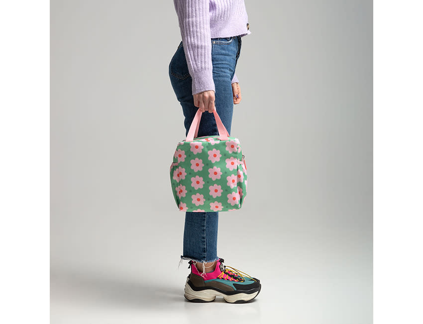 ΤΣΑΝΤΑ ΦΑΓΗΤΟΥ PINK FLOWERS SENTIO