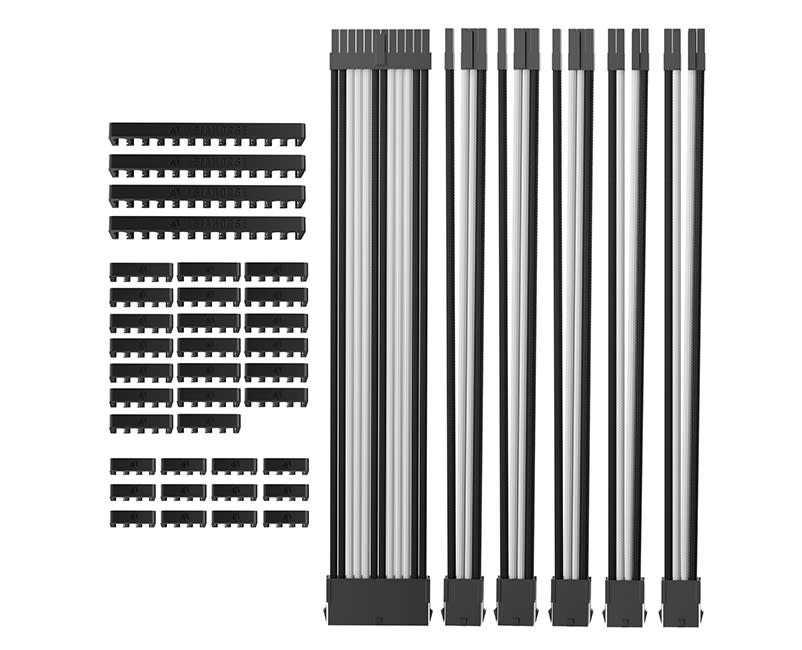 AsiaHorse 6Kit Sleeved PSU Ext. Cable WT