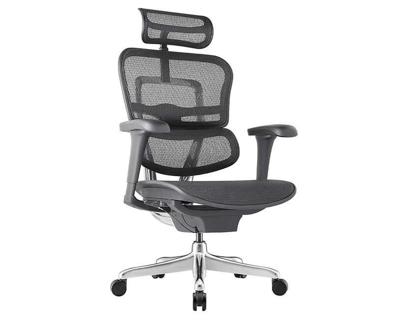 Καρέκλα Γραφείου Ergofit Μαύρη 2nd Gen