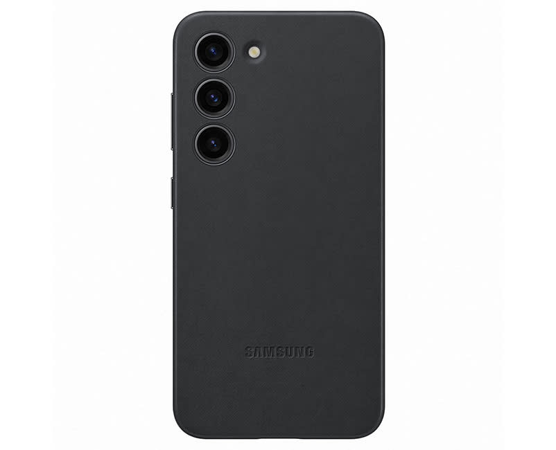 Galaxy S23 Back Cover Leath. Black