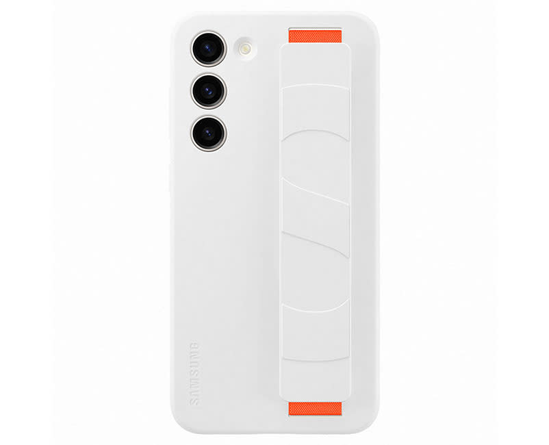 Galaxy S23+ Silicone Grip Case Wht