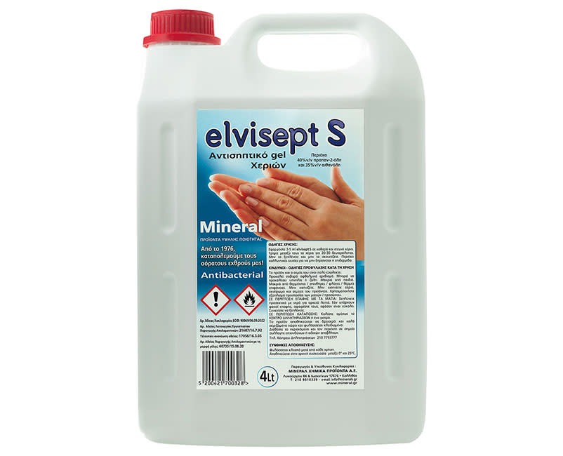 Αντισηπτικό Gel Χεριών 4L Elvisept S