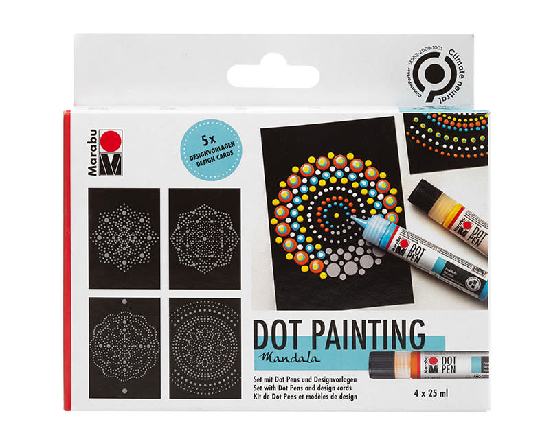 DOT PEN SET MANDALA 4*25ML MARABU