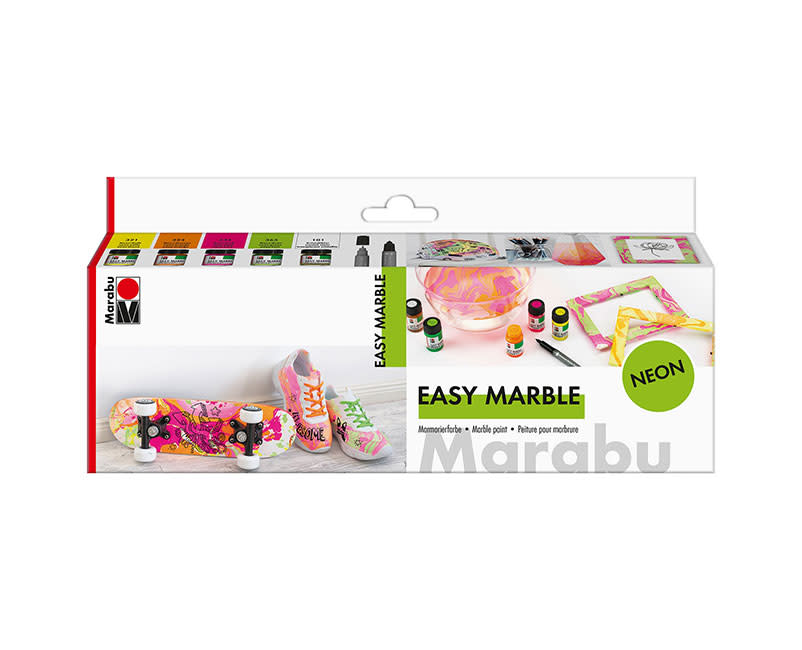 EASY MARBLE NEON SET 5*15ML MARABU
