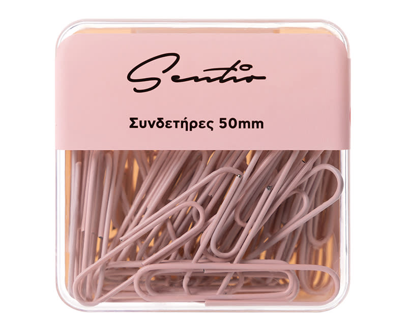 ΣΥΝΔΕΤΗΡΕΣ 50ΜΜ PASTEL ΡΟΖ 50Τ SENTIO