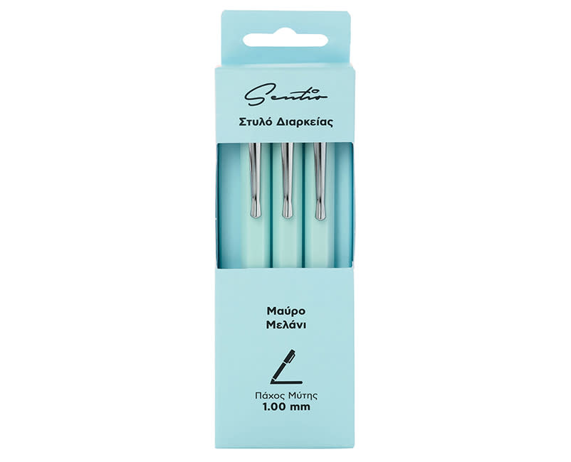 ΣΕΤ ΣΤΥΛΟ PASTEL ΠΡΑΣΙΝΟ 3ΤΕΜΑΧΙΑ SENTIΟ