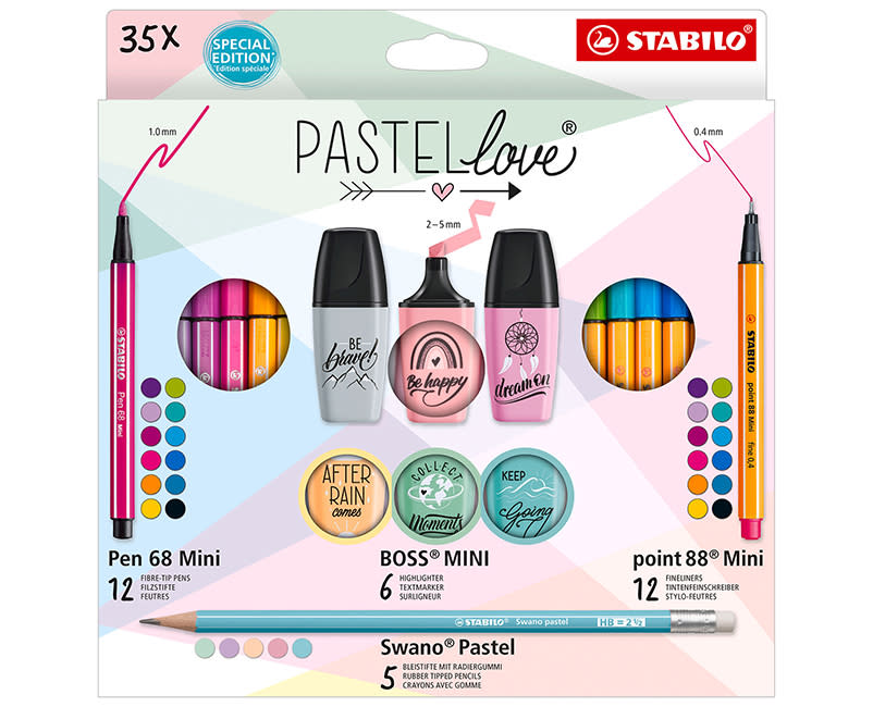 ΣΕΤ PASTEL LOVE 35ΤΕΜ STABILO