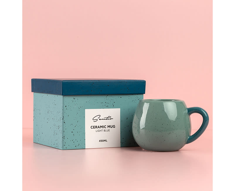 ΚΕΡΑΜΙΚΗ ΚΟΥΠΑ ΓΑΛΑΖΙΑ 450ML SENTIO
