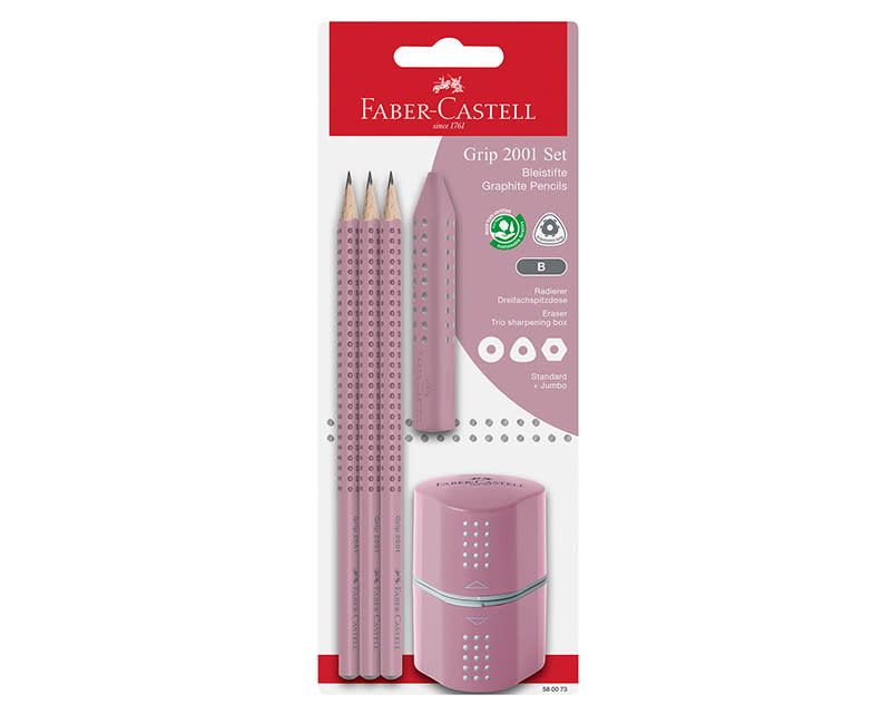 ΜΟΛ.GRIP 2001 3ΤΕΜ.+ΓΟΜΑ+ΞΥΣΤΡΑ PINK SH