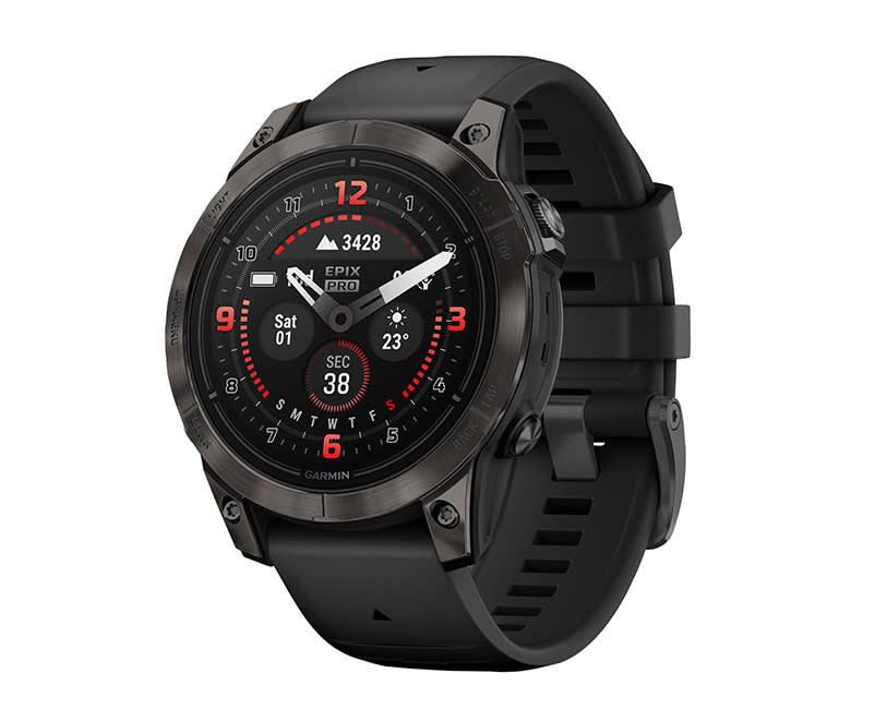 epix Pro 42 mm Silver with Whitestone