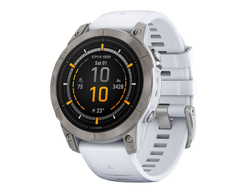 epix Pro 42 mm Silver with Whitestone