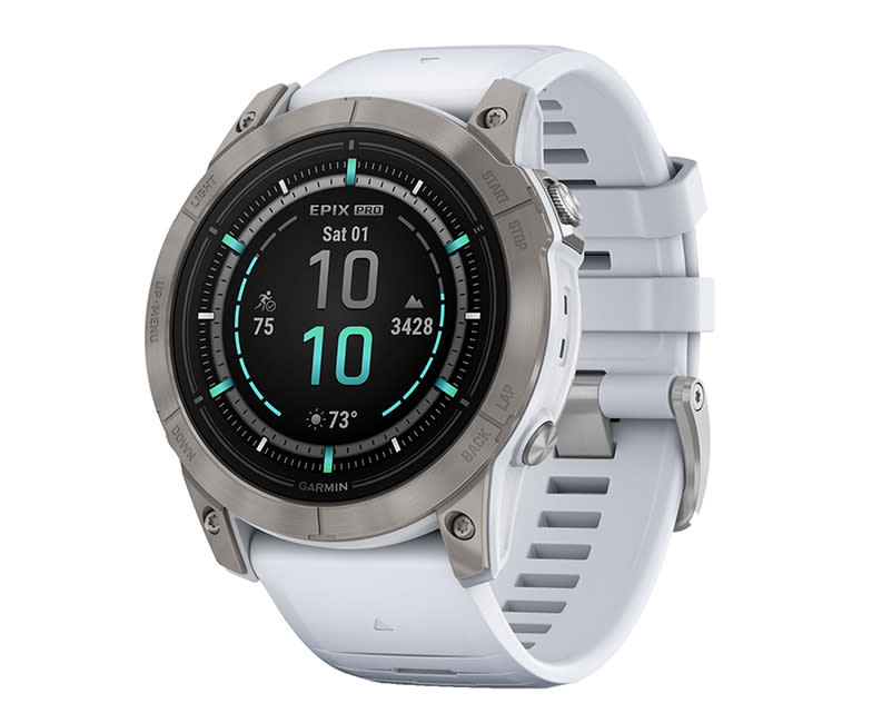 epix Pro 42 mm Silver with Whitestone