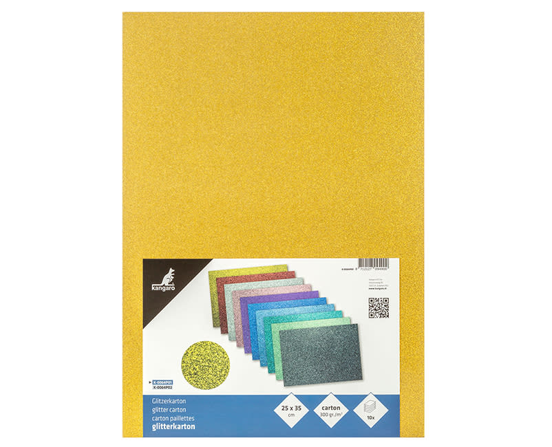 ΦΥΛΛΑ ΜΕ GLITTER 25X35CM. KANGARO