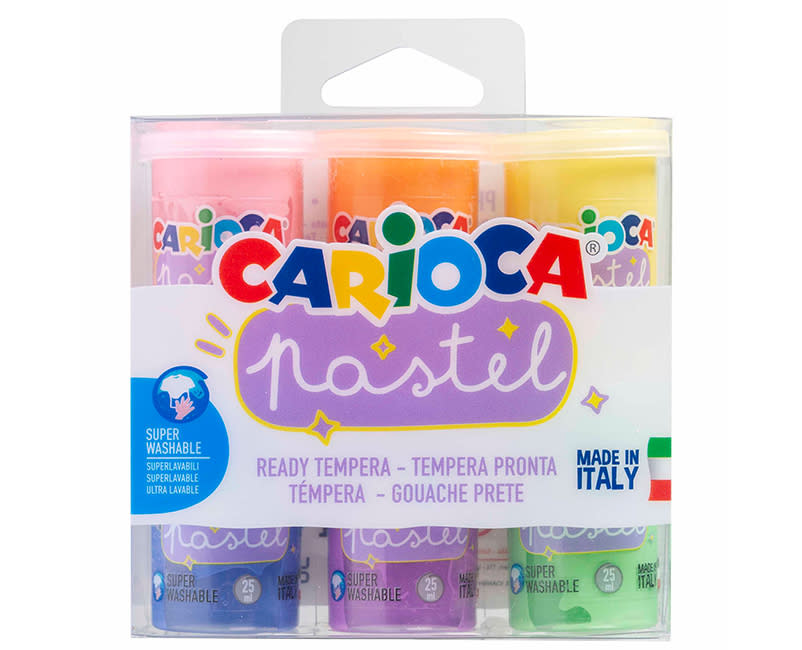 ΤΕΜΠΕΡΑ PASTEL 6X25ML CARIOCA
