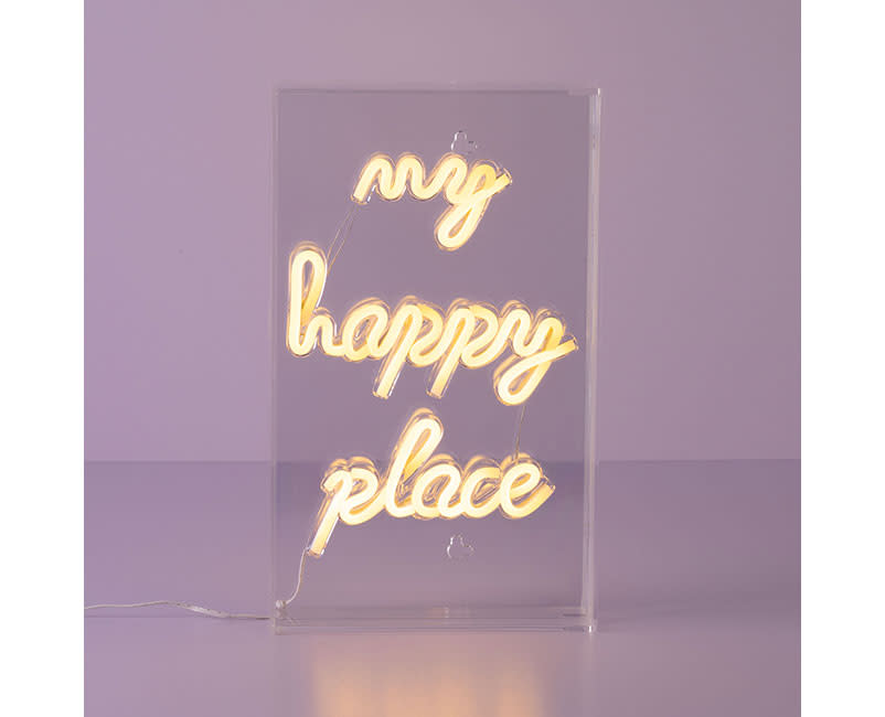NEON LIGHT BOX MY HAPPY PLACE SENTIO