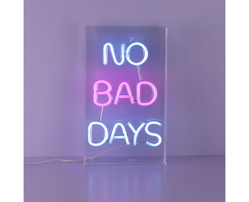 NEON LIGHT BOX NO BAD DAYS SENTIO