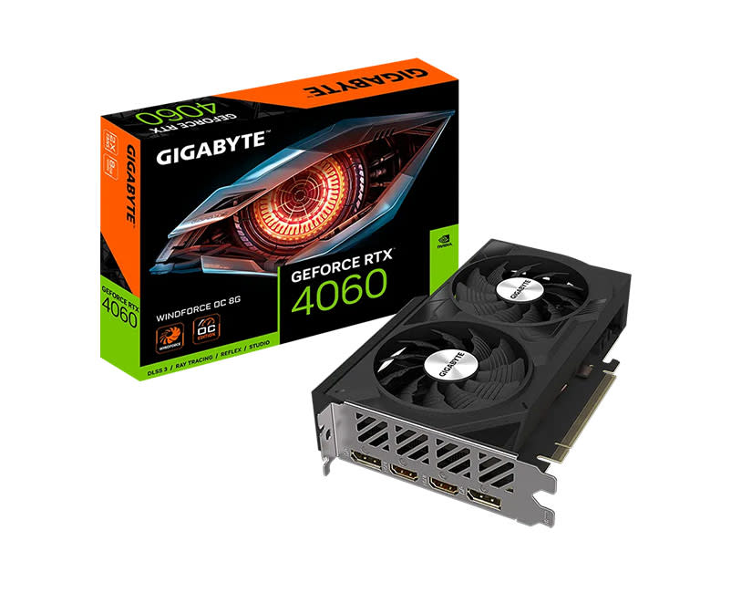 GIGABYTE GeForce RTX™ 4060 WINDFORCE OC 8G 
