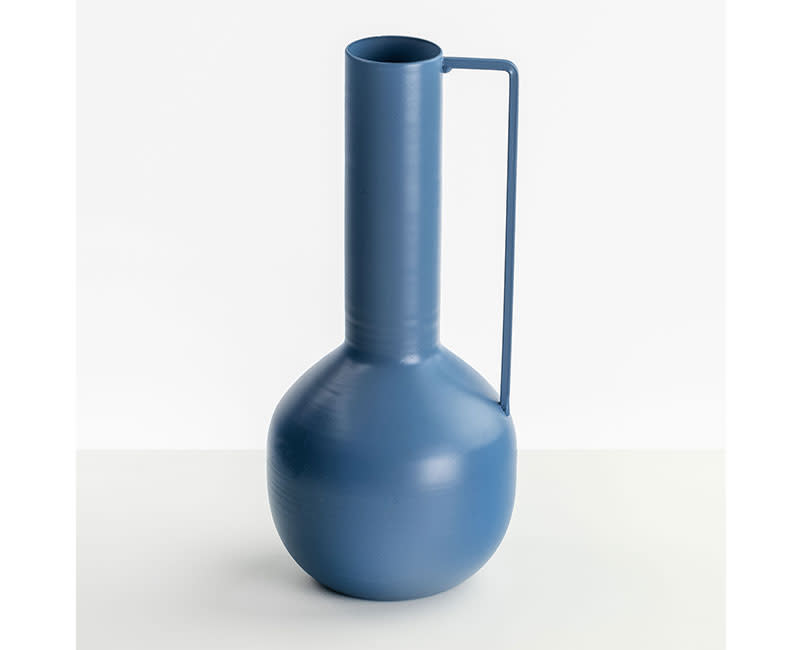 ΜΕΤΑΛΛΙΚΟ ΒΑΖΟ ΜΠΛΕ SENTIO