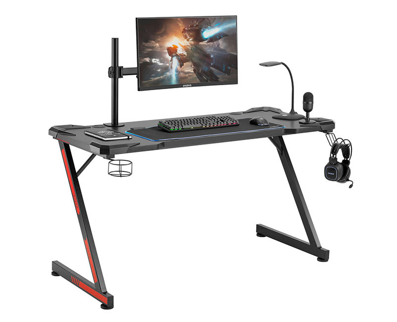 ΓΡΑΦΕΙΟ NEMESIS II BLACK RED 140x60