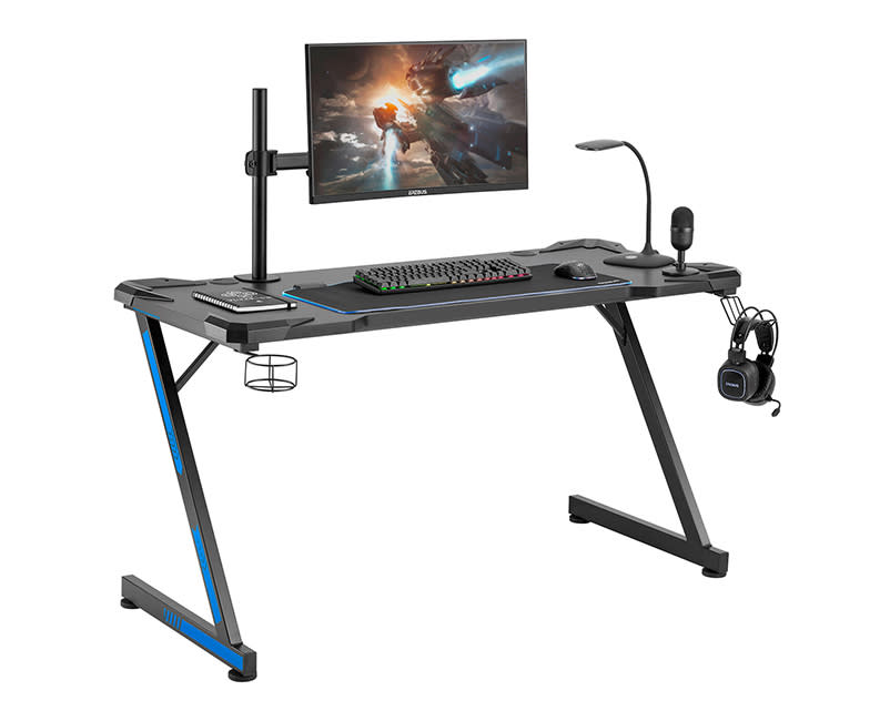 ΓΡΑΦΕΙΟ NEMESIS II BLACK BLUE 140x60