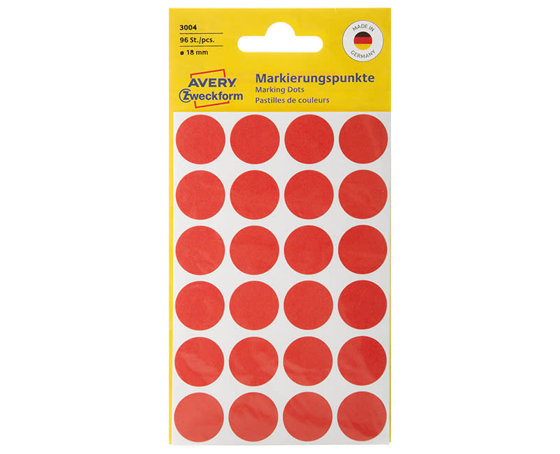 ΑΥΤ.ΕΤΙΚ.ΣΤΡΟΓ. 96ΤΕΜ 18ΜΜ ΚΟΚΚΙΝΟ AVERY