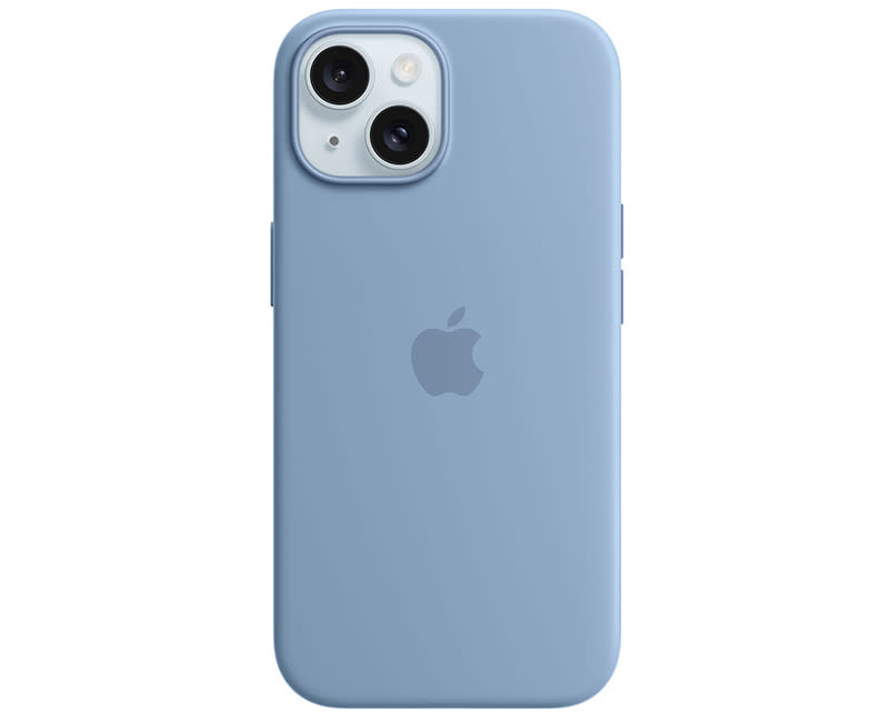 iPhone 15 Silicone Case Winter Blue