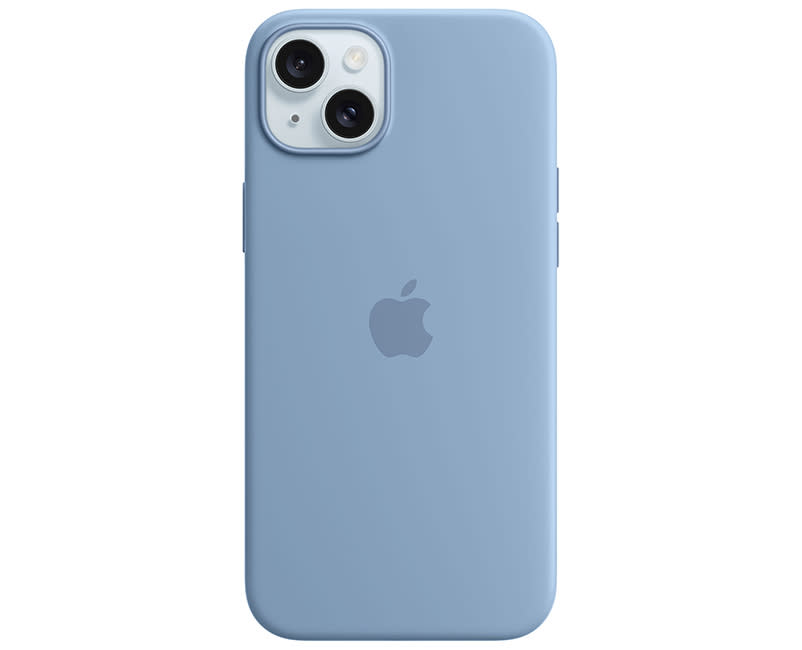 iPhone 15 Plus Silicone Case Winter Blue