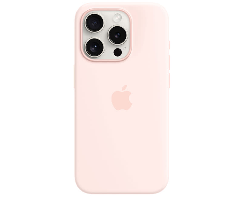iPhone 15 Pro Silicone Case Light Pink