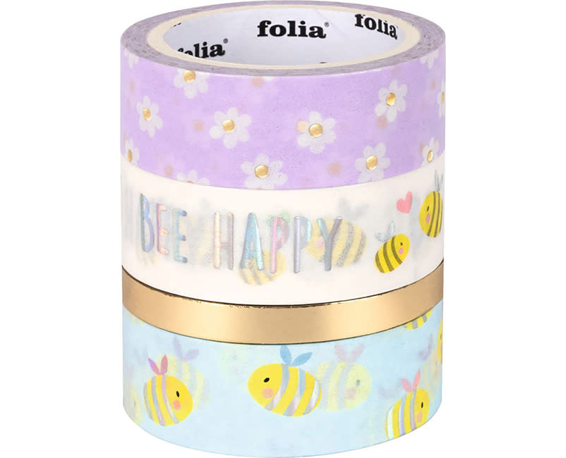 WASHI TAPE BEES 4ΤΜΧ FOLIA