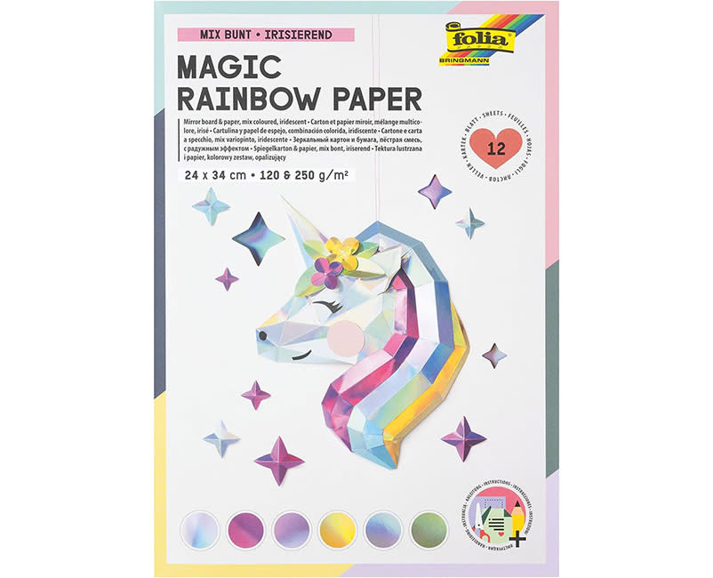 ΧΑΡΤΙΑ ΧΕΙΡΟΤΕΧΝ. MAGIC RAINBOW 24X34CM