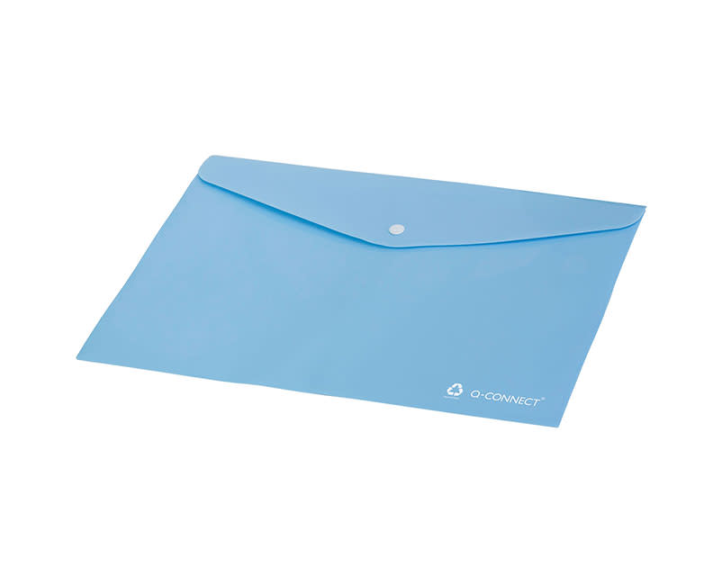  ΦΑΚΕΛΟΣ ΜΕ ΚΟΥΜΠΙ Α4 Q-CONNECT, ΓΑΛΑΖΙΟ