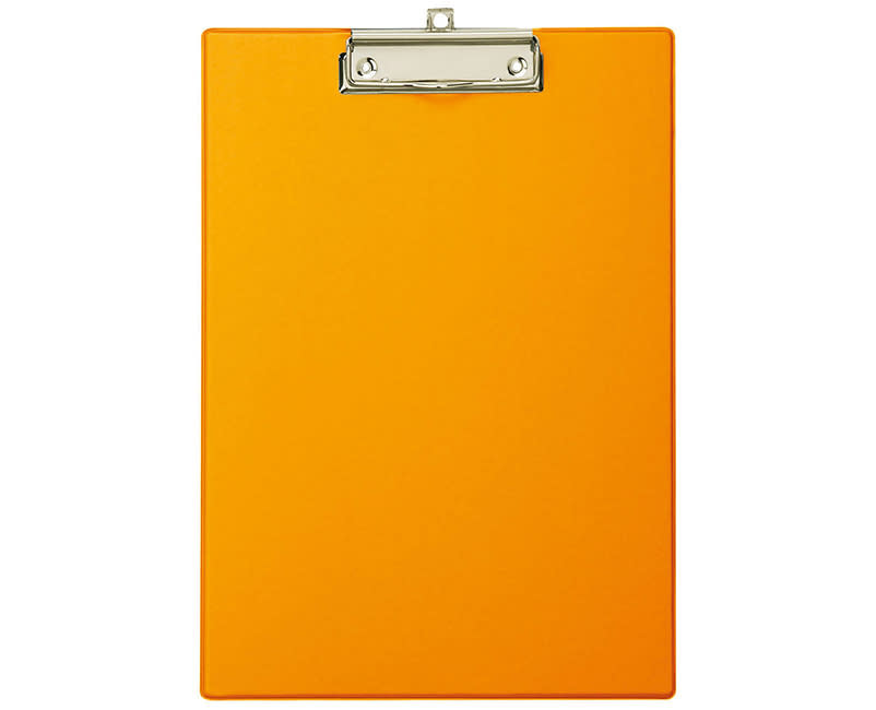 ΠΙΝΑΚΙΔΑ ΣΕΜΙΝΑΡΙΟΥ Α4 ΜΕ ΚΛΙΠ ΠΟΡΤΟΚΑΛΙ