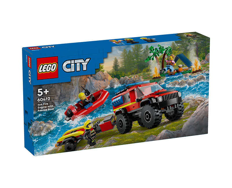4X4 Fire Truck With Rescue Boat 60412