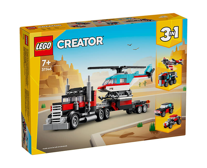 LEGO Flatbed Truck With Helicopter 31146