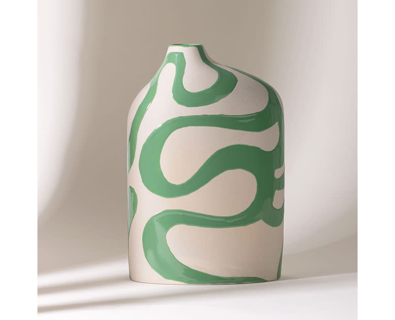 ΠΗΛΙΝΟ ΒΑΖΟ ΠΡΑΣ-ΛΕΥΚΟ NEW LIFE SENTIO