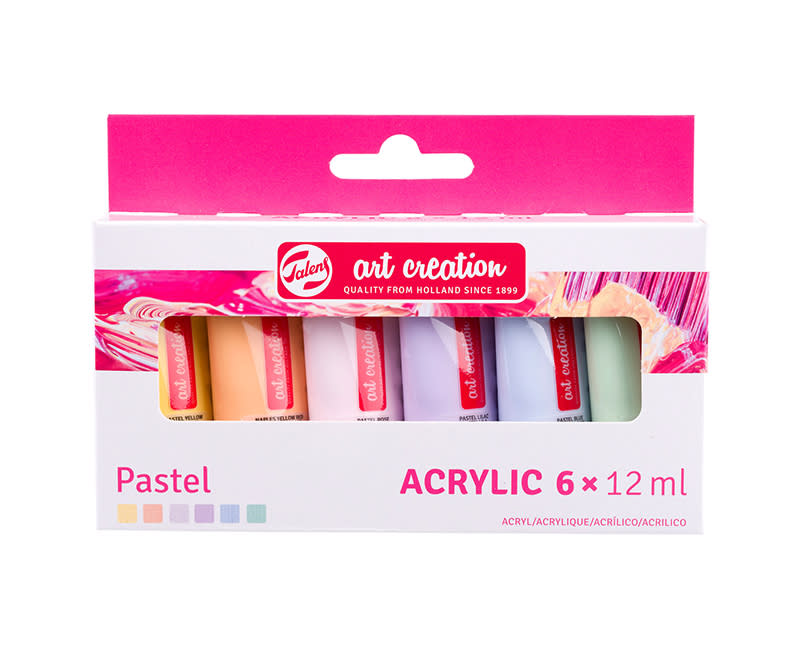 ΣΕΤ ΑΚΡΥΛΙΚΑ ΧΡΩΜ. 6X12ML PASTEL TALENS