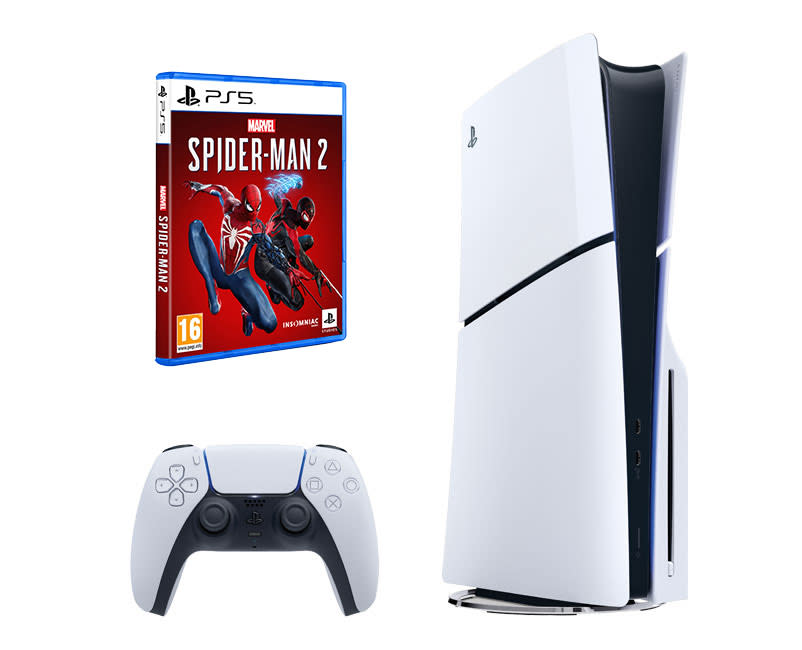 PS5 Slim + Spider Man 2