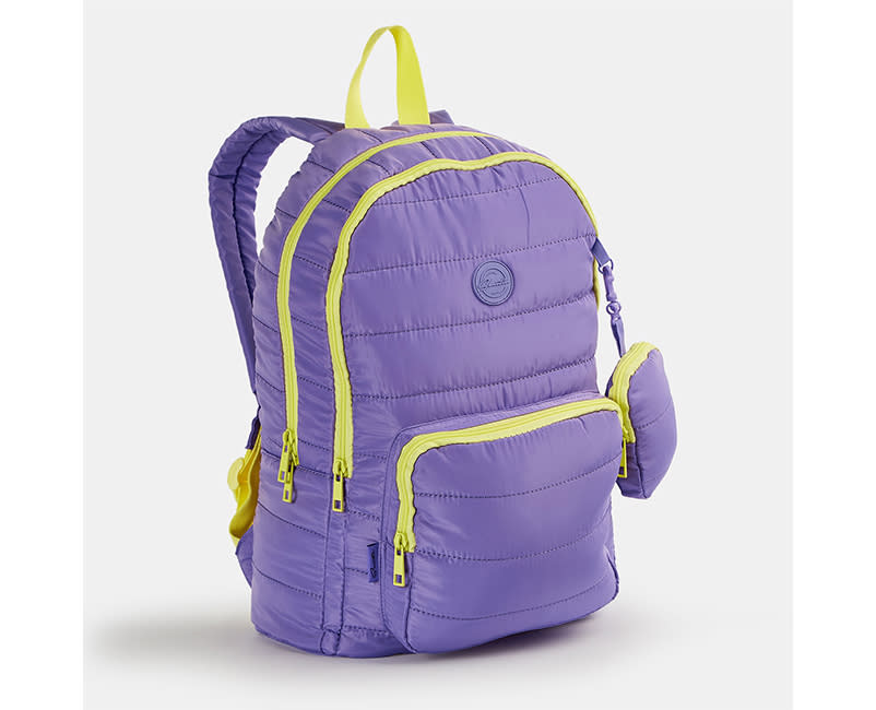 ΤΣΑΝΤΑ ΠΛΑΤΗΣ PUFFY PASTEL ΜΩΒ SENTIO