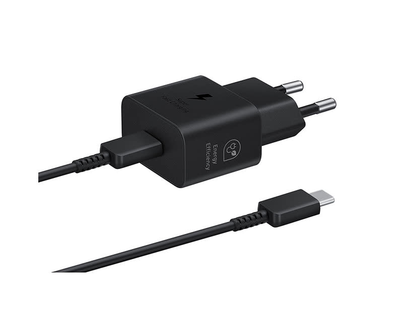Samsung 25W Type C με καλώδιο TypeC Μαύρ