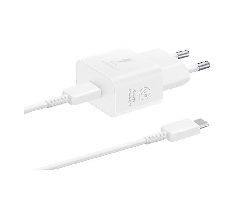 Samsung 25W Type C με καλώδιο TypeC Λευκ