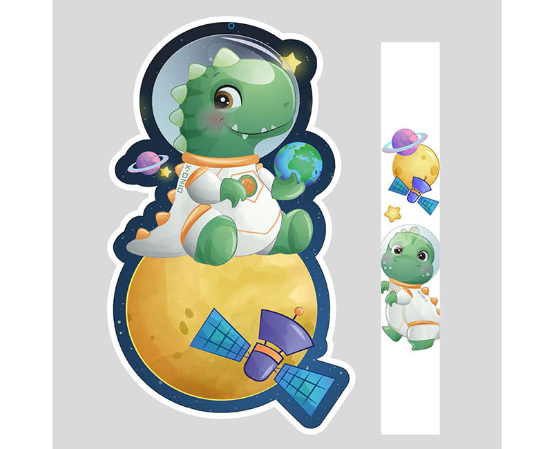 ΛΑΜΠΑΔΑ ΔΕΙΝΟΣΑΥΡΟΣ ΑΣΤΡΟΝΑΥΤΗΣ ΜΕ ΚΑΔΡΟ