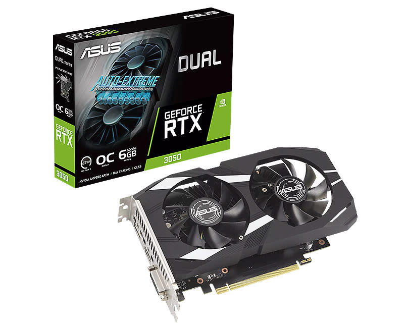 ASUS Dual GeForce RTX™ 3050 OC Edition 6GB GDDR6