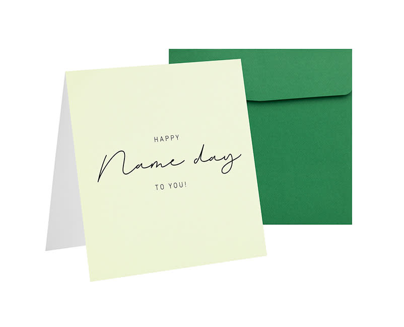 Sentio Ευχετήρια Κάρτα Name Day Mint