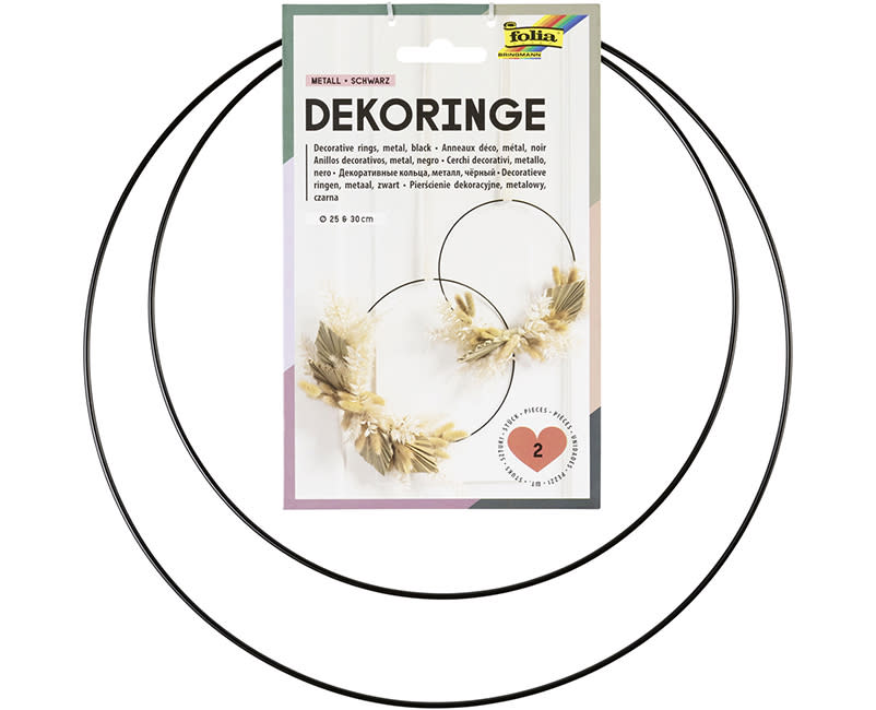 ΣΤΕΦΑΝΙΑ METAL BLACK FOLIA 2ΤΕΜ