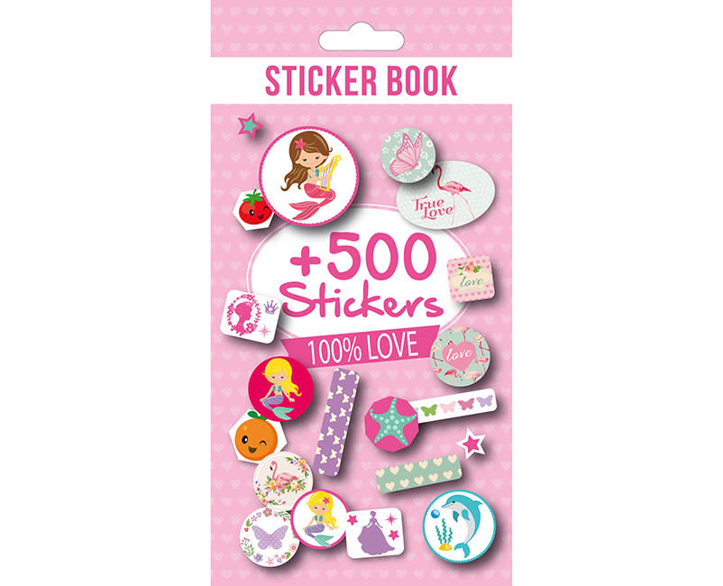 ΑΥΤΟΚΟΛΛΗΤΑ LOVE 500ΤΕΜ. 8 ΦΥΛΛΑ GLOBAL