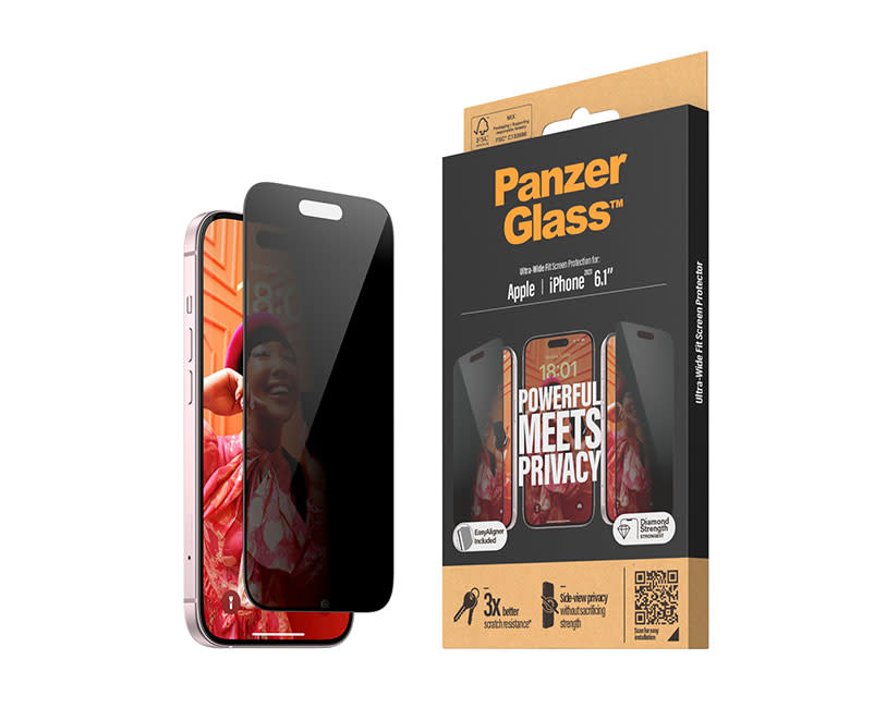 PanzerGlass™ Privacy iPhone 15
