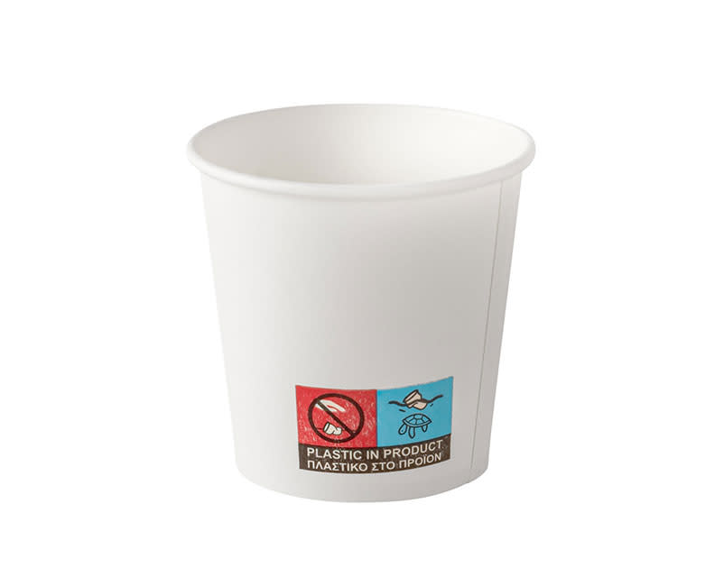 ΠΟΤΗΡΙ ΧΑΡΤΙΝΟ 125ML 50 TEM ΛΕΥΚΟ